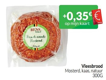 Promoties Vleesbrood mosterd, kaas, natuur - Huismerk - Intermarche - Geldig van 01/07/2023 tot 31/07/2023 bij Intermarche