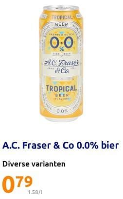 Promoties A.c. fraser + co 0.0% bier - A.C. Fraser & Co - Geldig van 28/06/2023 tot 04/07/2023 bij Action