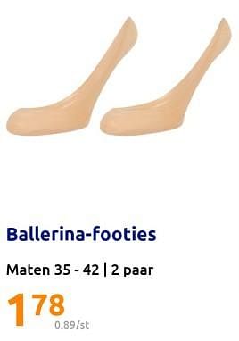 Promoties Ballerina-footies - Huismerk - Action - Geldig van 28/06/2023 tot 04/07/2023 bij Action