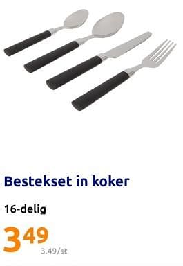 Promoties Bestekset in koker - Huismerk - Action - Geldig van 28/06/2023 tot 04/07/2023 bij Action