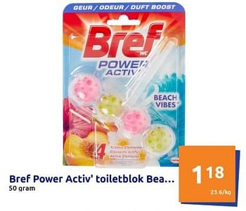 Promoties Bref power activ` toiletblok bea - Bref - Geldig van 28/06/2023 tot 04/07/2023 bij Action
