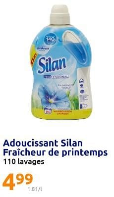 Promotions Adoucissant silan fraîcheur de printemps - Silan - Valide de 28/06/2023 à 04/07/2023 chez Action