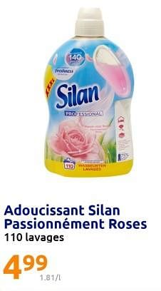 Promotions Adoucissant silan passionnément roses - Silan - Valide de 28/06/2023 à 04/07/2023 chez Action