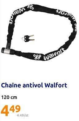 Promotions Chaîne antivol walfort - Walfort - Valide de 28/06/2023 à 04/07/2023 chez Action