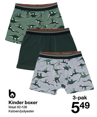 Promotions Kinder boxer - Produit maison - Zeeman  - Valide de 01/07/2023 à 07/07/2023 chez Zeeman