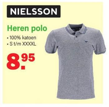 Promoties Heren polo - Nielsson - Geldig van 26/06/2023 tot 15/07/2023 bij Van Cranenbroek
