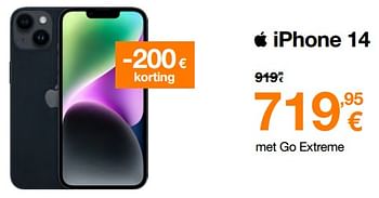 Promoties Apple iphone 14 - Apple - Geldig van 01/07/2023 tot 31/07/2023 bij Orange