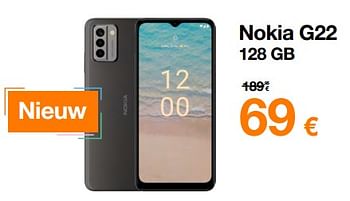 Promoties Nokia g22 128 gb - Nokia - Geldig van 01/07/2023 tot 31/07/2023 bij Orange