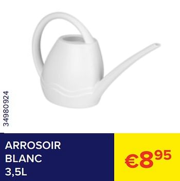 Promotions Arrosoir blanc - Produit Maison - Euroshop - Valide de 01/07/2023 à 31/07/2023 chez Euro Shop