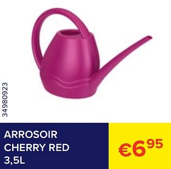 Promoties Arrosoir cherry red - Huismerk - Euroshop - Geldig van 01/07/2023 tot 31/07/2023 bij Euro Shop