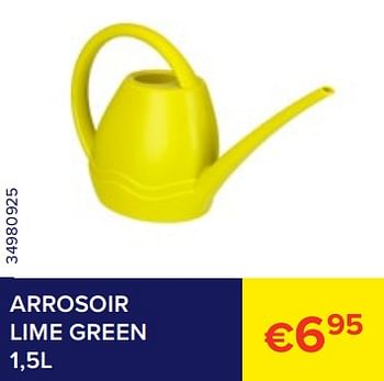 Promotions Arrosoir lime green - Produit Maison - Euroshop - Valide de 01/07/2023 à 31/07/2023 chez Euro Shop