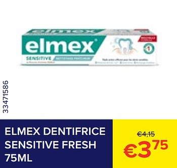 Promotions Elmex dentifrice sensitive fresh - Elmex - Valide de 01/07/2023 à 31/07/2023 chez Euro Shop