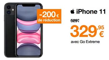 Promotions Apple iphone 11 - Apple - Valide de 01/07/2023 à 31/07/2023 chez Orange