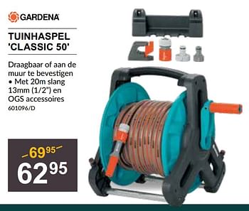 Promoties Tuinhaspel classic 50 - Gardena - Geldig van 29/06/2023 tot 16/07/2023 bij HandyHome