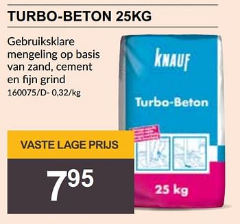 Promoties Turbo-beton - Knauf - Geldig van 29/06/2023 tot 16/07/2023 bij HandyHome