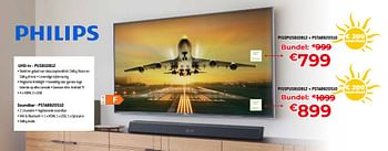 Promoties Philips uhd-tv - pus810812 + soundbar - pstab820510 - Philips - Geldig van 01/07/2023 tot 31/07/2023 bij Exellent