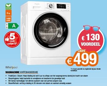 Promoties Whirlpool wasmachine wxffd8469ebsvbe - Whirlpool - Geldig van 01/07/2023 tot 31/07/2023 bij Expert