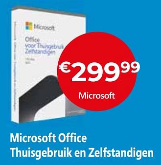 Promoties Microsoft office thuisgebruik en zelfstandigen - Microsoft - Geldig van 01/07/2023 tot 31/07/2023 bij Exellent
