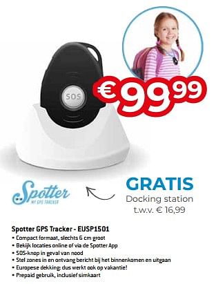 Promoties Spotter gps tracker - eusp1501 - Spotter - Geldig van 01/07/2023 tot 31/07/2023 bij Exellent
