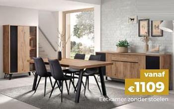 Promotions Eetkamer zonder stoelen - Produit Maison - Euroshop - Valide de 01/07/2023 à 31/07/2023 chez Euro Shop