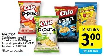 Promoties Alle chio - Chio - Geldig van 03/07/2023 tot 09/07/2023 bij Albert Heijn