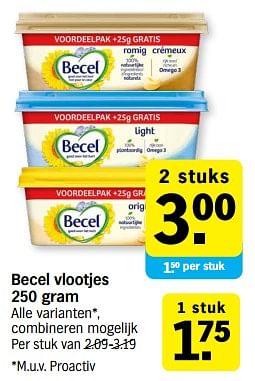 Promoties Becel vlootjes - Becel - Geldig van 03/07/2023 tot 09/07/2023 bij Albert Heijn