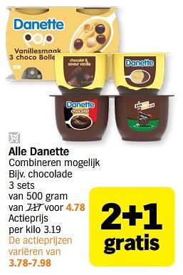 Promoties Danette chocolade - Danone - Geldig van 03/07/2023 tot 09/07/2023 bij Albert Heijn