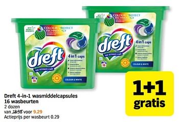 Promoties Dreft 4-in-1 wasmiddelcapsules - Dreft - Geldig van 03/07/2023 tot 09/07/2023 bij Albert Heijn