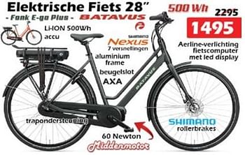 Promoties Batavus elektrische fiets 28`` - Batavus - Geldig van 28/06/2023 tot 31/07/2023 bij Itek