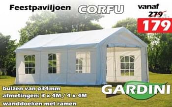 Promoties Feestpaviljoen corfu - Gardini - Geldig van 28/06/2023 tot 31/07/2023 bij Itek