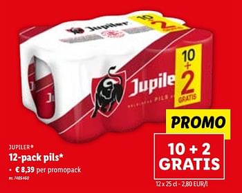 Promoties 12-pack pils - Jupiler - Geldig van 12/07/2023 tot 18/07/2023 bij Lidl