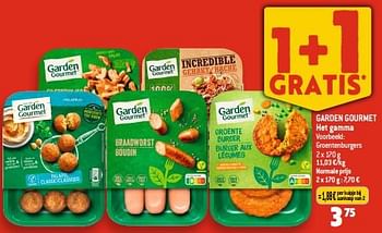 Promoties Garden gourmet groentenburgers - Garden Gourmet - Geldig van 05/07/2023 tot 11/07/2023 bij Smatch