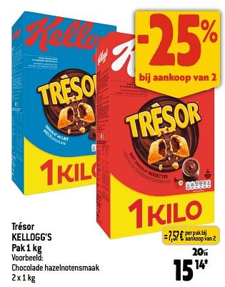 Promoties Trésor kellogg’s - Kellogg's - Geldig van 05/07/2023 tot 11/07/2023 bij Smatch