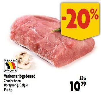 Promoties Varkensribgebraad - Huismerk - Smatch - Geldig van 05/07/2023 tot 11/07/2023 bij Smatch