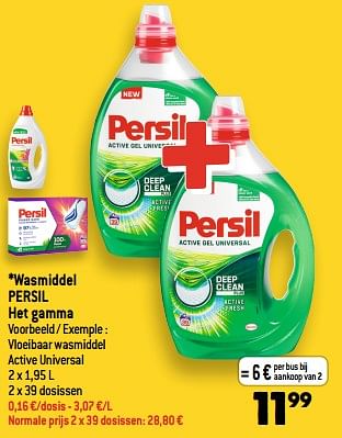Promotions Wasmiddel persil - Persil - Valide de 05/07/2023 à 11/07/2023 chez Smatch