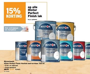 Promoties Histor perfect finish houtlak kant-en-klaar - Histor - Geldig van 05/07/2023 tot 18/07/2023 bij Gamma