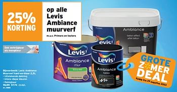Promoties Levis ambiance muurverf kant-en-klaar - Levis - Geldig van 05/07/2023 tot 18/07/2023 bij Gamma