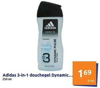 Promoties Adidas 3-in-1 douchegel dynamic - Adidas - Geldig van 05/07/2023 tot 11/07/2023 bij Action