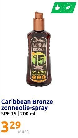 Promoties Caribbean bronze zonneolie-spray - Caribbean Bronze - Geldig van 05/07/2023 tot 11/07/2023 bij Action