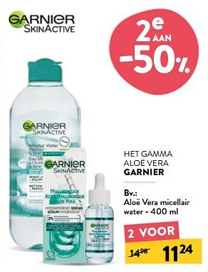 Promoties Aloë vera micellair water - Garnier - Geldig van 05/07/2023 tot 18/07/2023 bij DI