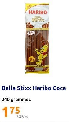 Promotions Balla stixx haribo coca - Haribo - Valide de 05/07/2023 à 11/07/2023 chez Action