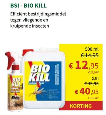 Promoties Bsi - bio kill - BSI - Geldig van 12/07/2023 tot 30/07/2023 bij Horta