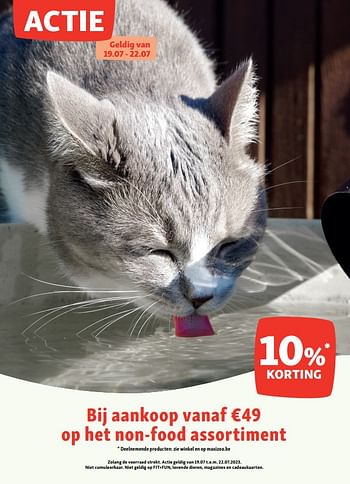 Promoties Bij aankoop vanaf €49 op het non-food assortiment - Huismerk - Maxi Zoo - Geldig van 17/07/2023 tot 22/07/2023 bij Maxi Zoo
