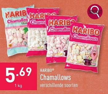 Promoties Chamallows - Haribo - Geldig van 17/07/2023 tot 28/07/2023 bij Aldi