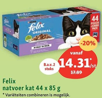 Promoties Felix natvoer kat - Purina - Geldig van 24/07/2023 tot 29/07/2023 bij Maxi Zoo