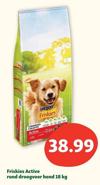 Promoties Friskies active rund droogvoer hond - Purina - Geldig van 17/07/2023 tot 22/07/2023 bij Maxi Zoo