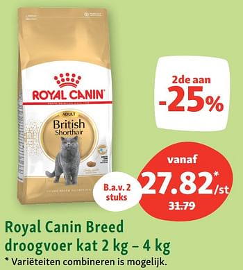 Promoties Royal canin breed droogvoer kat - Royal Canin - Geldig van 17/07/2023 tot 22/07/2023 bij Maxi Zoo