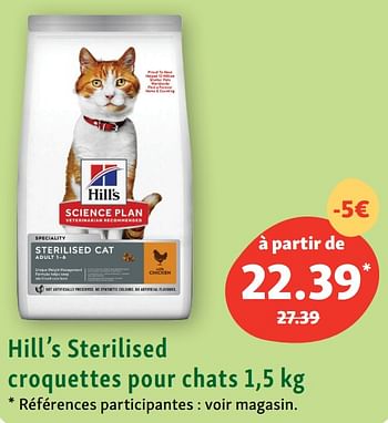 Promotions Hill’s sterilised croquettes pour chats - Hill's - Valide de 17/07/2023 à 22/07/2023 chez Maxi Zoo