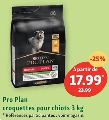 Promotions Pro plan croquettes pour chiots - Purina - Valide de 24/07/2023 à 29/07/2023 chez Maxi Zoo