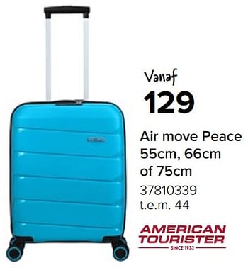 Promoties Air move peace - American Tourister - Geldig van 08/07/2023 tot 31/08/2023 bij Euro Shop